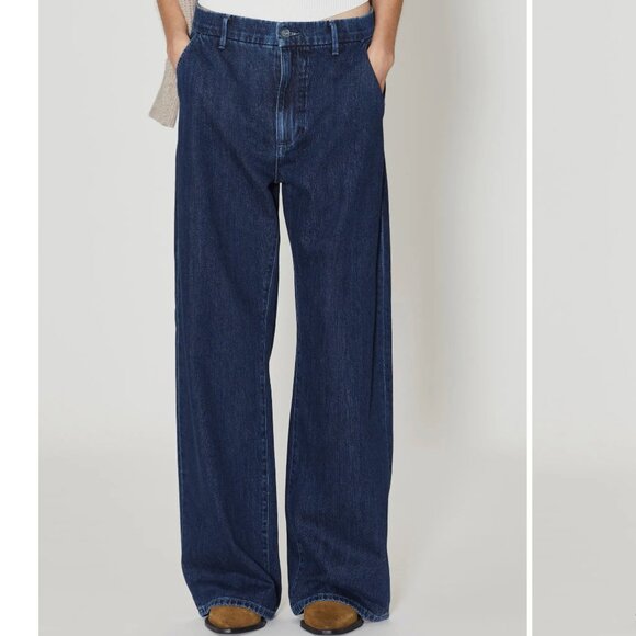 Wide Leg Denim Jeans - Picture 1 of 8